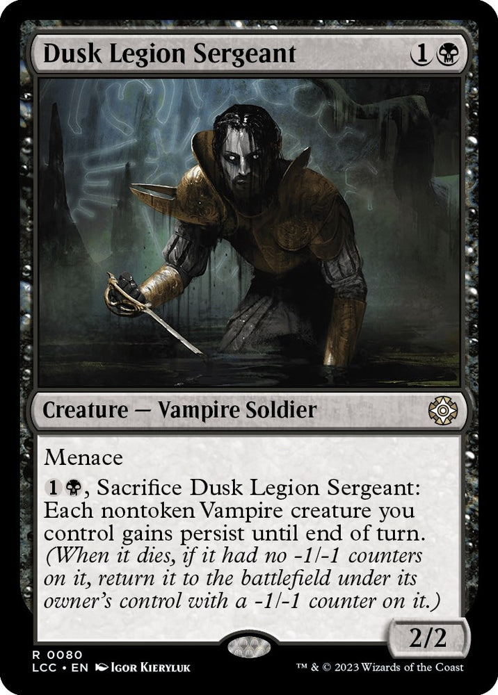 Image for Dusk Legion Sergeant (80) [Commander: The Lost Caverns of Ixalan]