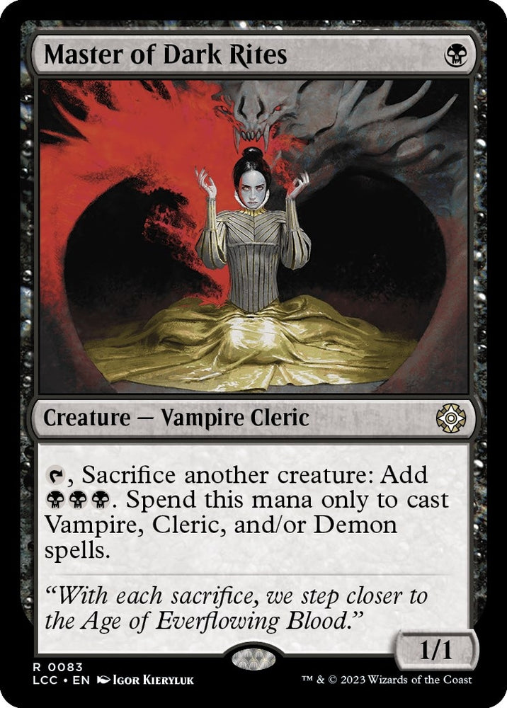 Image for Master of Dark Rites (83) [Commander: The Lost Caverns of Ixalan]