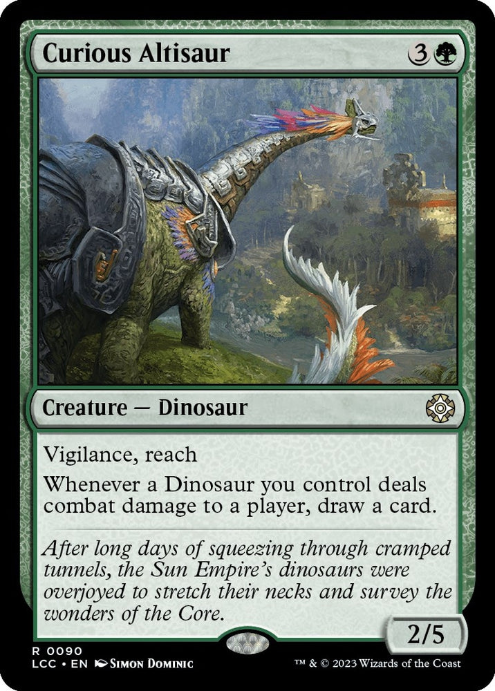 Image for Curious Altisaur (90) [Commander: The Lost Caverns of Ixalan]