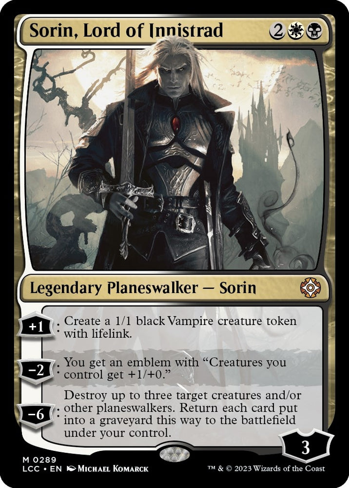 Image for Sorin, Lord of Innistrad (289) [Commander: The Lost Caverns of Ixalan]