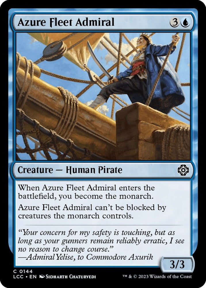 Image for Azure Fleet Admiral (144) [Commander: The Lost Caverns of Ixalan]