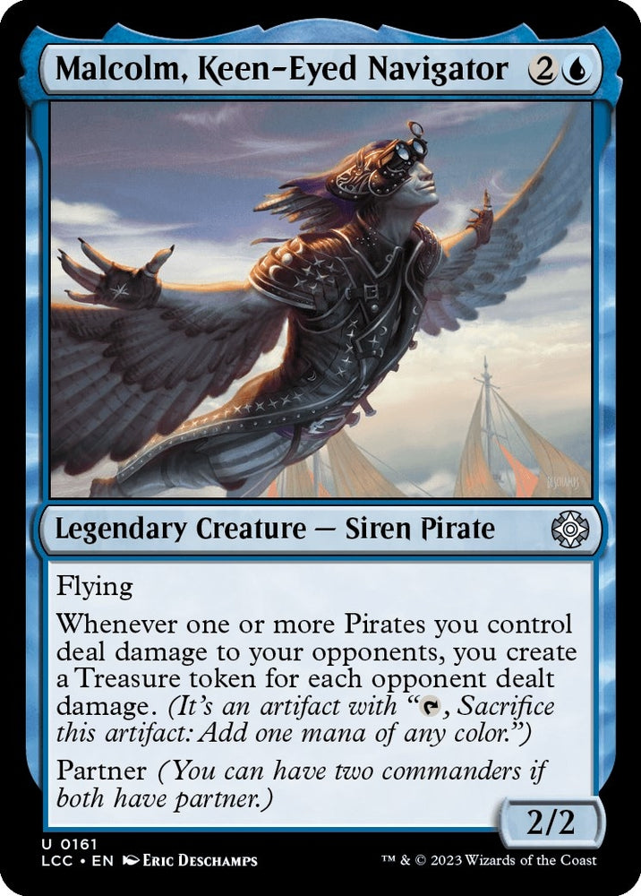 Image for Malcolm, Keen-Eyed Navigator (161) [Commander: The Lost Caverns of Ixalan]