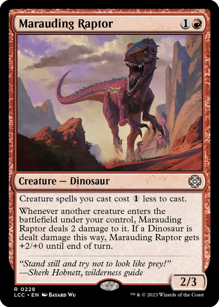 Image for Marauding Raptor (228) [Commander: The Lost Caverns of Ixalan]