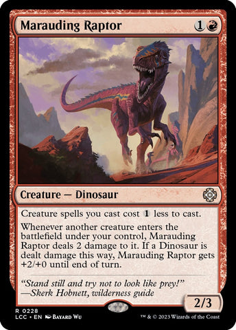 Image for Marauding Raptor (228) [Commander: The Lost Caverns of Ixalan]