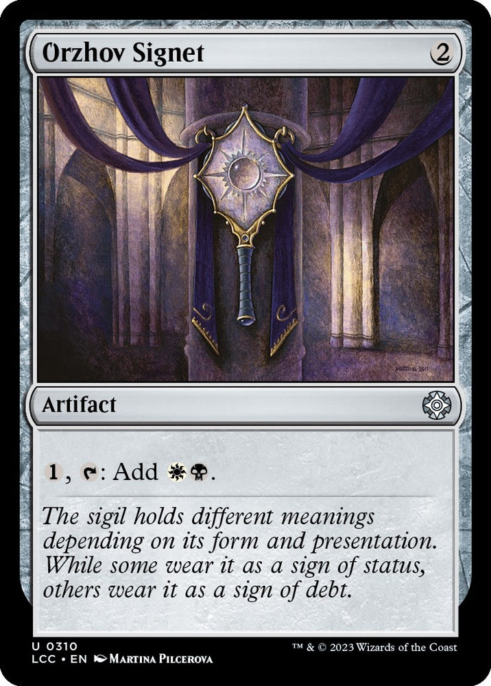 Image for Orzhov Signet (310) [Commander: The Lost Caverns of Ixalan]