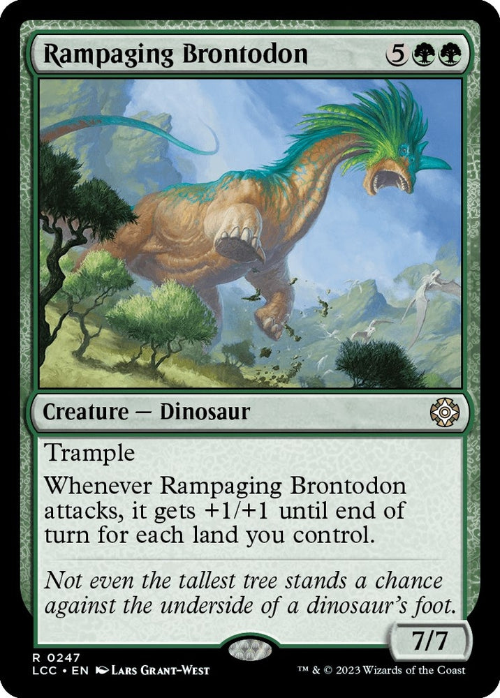 Image for Rampaging Brontodon (247) [Commander: The Lost Caverns of Ixalan]