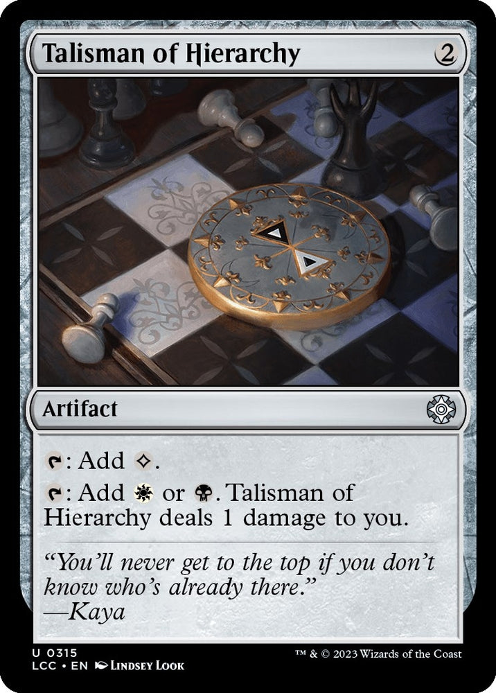 Image for Talisman of Hierarchy (315) [Commander: The Lost Caverns of Ixalan]