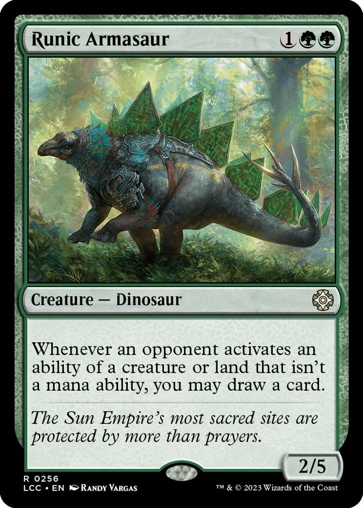 Image for Runic Armasaur (256) [Commander: The Lost Caverns of Ixalan]