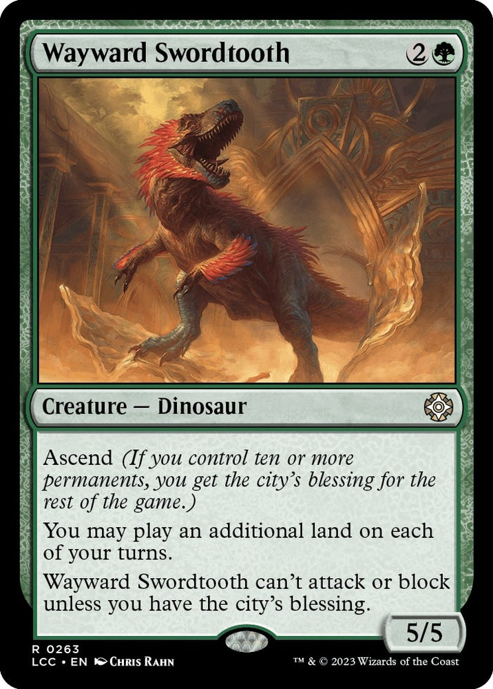 Image for Wayward Swordtooth (263) [Commander: The Lost Caverns of Ixalan]