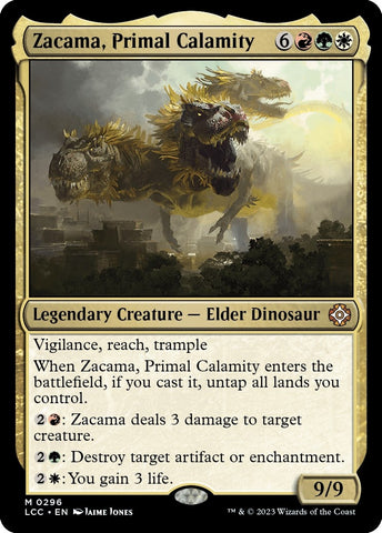 Image for Zacama, Primal Calamity (296) [Commander: The Lost Caverns of Ixalan]