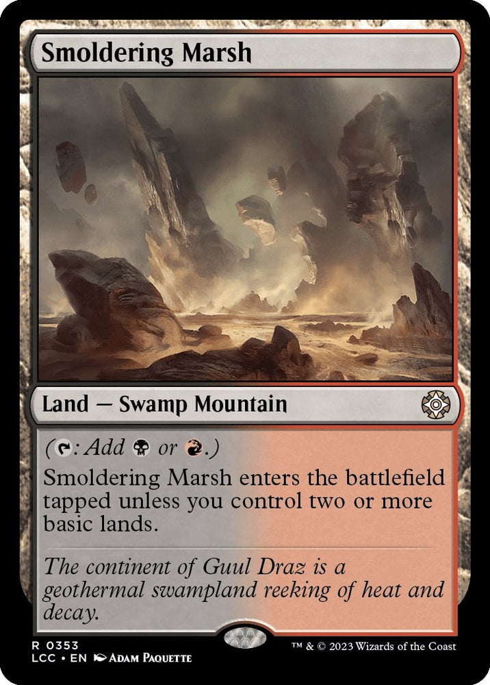Image for Smoldering Marsh (353) [Commander: The Lost Caverns of Ixalan]