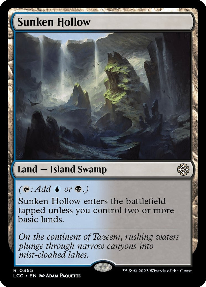 Image for Sunken Hollow (355) [Commander: The Lost Caverns of Ixalan]