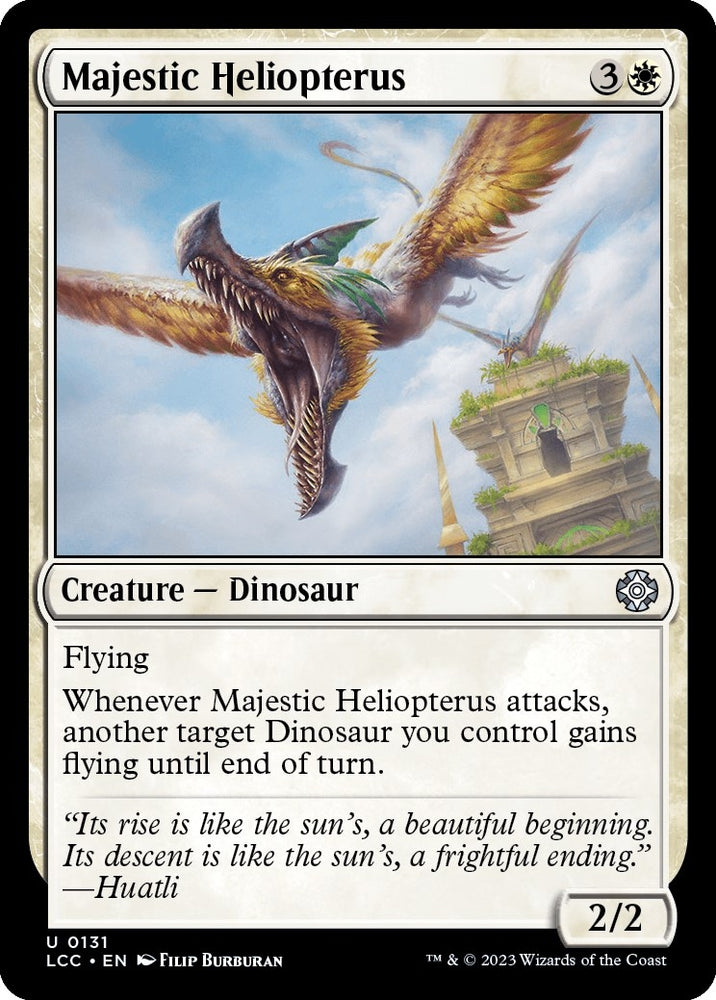 Image for Majestic Heliopterus (131) [Commander: The Lost Caverns of Ixalan]