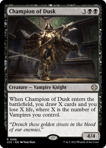 Image for Champion of Dusk (188) [Commander: The Lost Caverns of Ixalan]