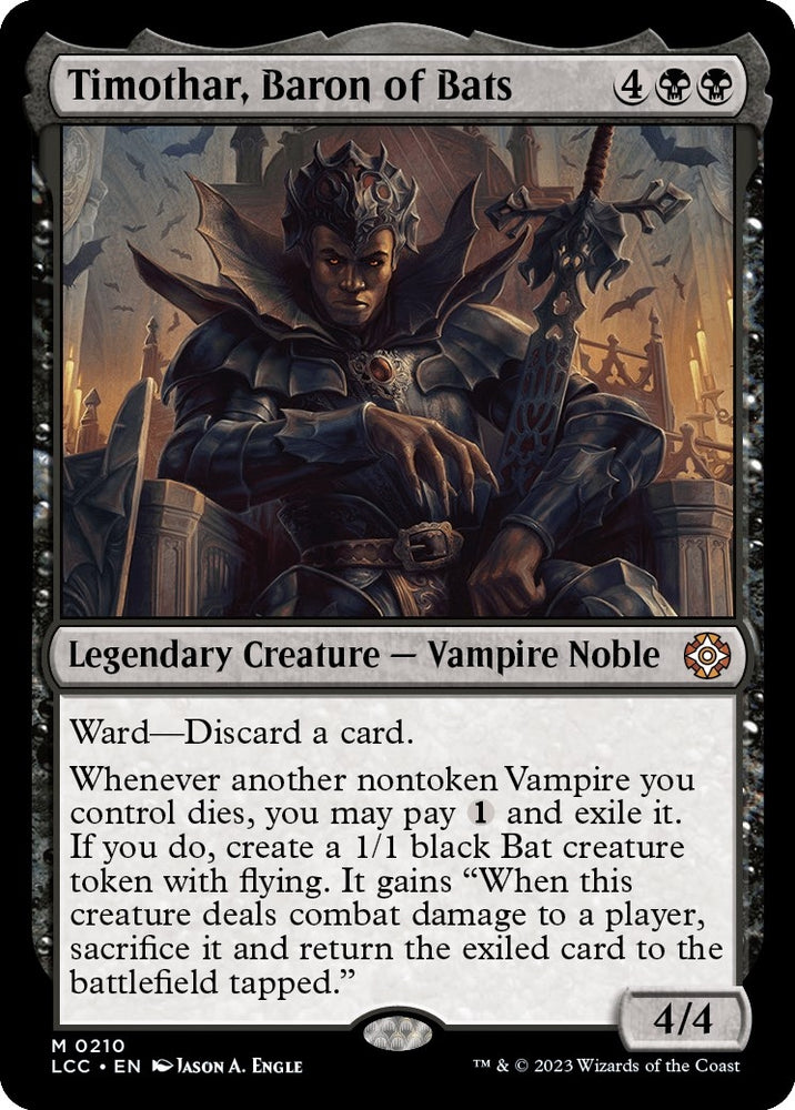 Image for Timothar, Baron of Bats (210) [Commander: The Lost Caverns of Ixalan]