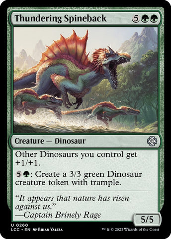 Image for Thundering Spineback (260) [Commander: The Lost Caverns of Ixalan]
