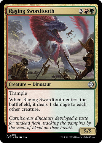 Image for Raging Swordtooth (283) [Commander: The Lost Caverns of Ixalan]