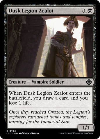 Image for Dusk Legion Zealot (194) [Commander: The Lost Caverns of Ixalan]