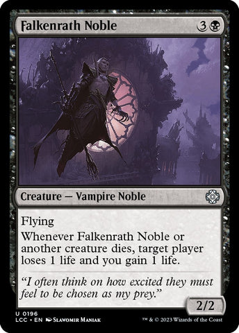 Image for Falkenrath Noble (196) [Commander: The Lost Caverns of Ixalan]