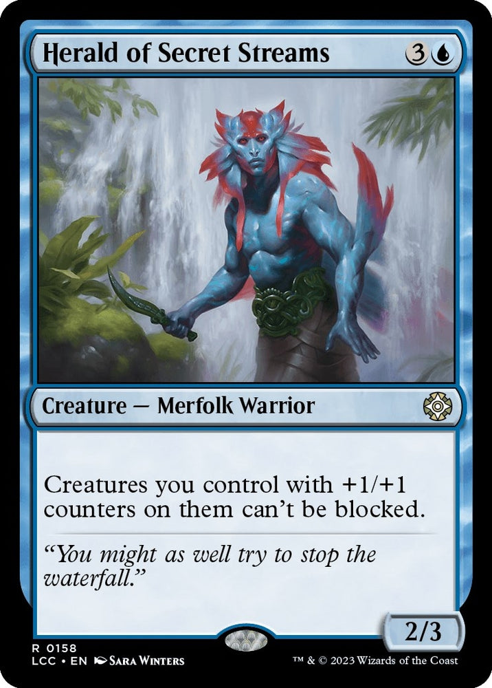Image for Herald of Secret Streams (158) [Commander: The Lost Caverns of Ixalan]