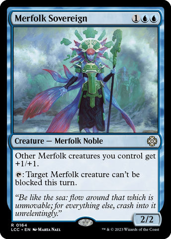 Image for Merfolk Sovereign (164) [Commander: The Lost Caverns of Ixalan]