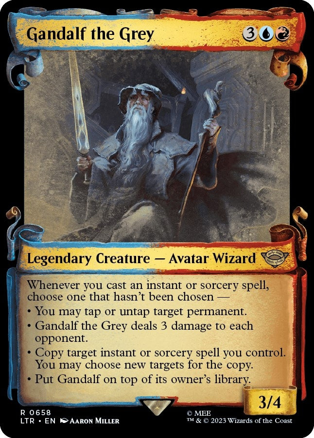 Image for Gandalf the Grey (Showcase Scrolls) (658) [Universes Beyond: The Lord of the Rings: Tales of Middle-earth]