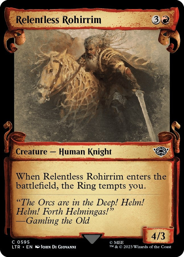Image for Relentless Rohirrim (Showcase Scrolls) (595) [Universes Beyond: The Lord of the Rings: Tales of Middle-earth]