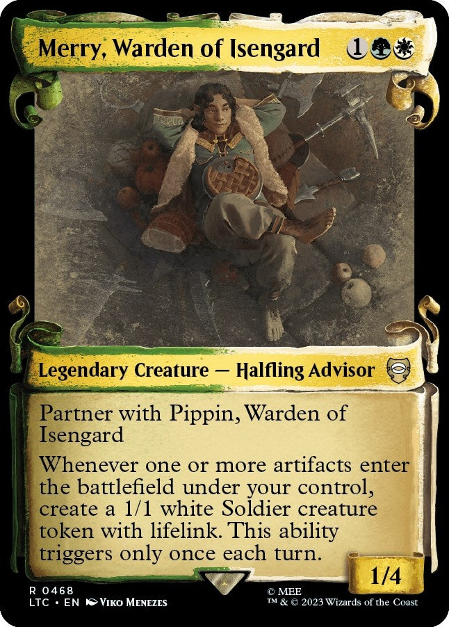 Image for Merry, Warden of Isengard (Showcase Scrolls) (468) [Commander: The Lord of the Rings: Tales of Middle-earth]