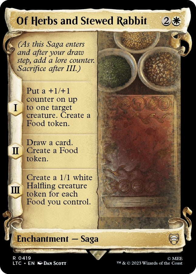 Image for Of Herbs and Stewed Rabbit (Showcase Scrolls) (419) [Commander: The Lord of the Rings: Tales of Middle-earth]