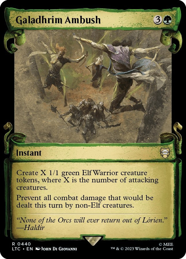 Image for Galadhrim Ambush (Showcase Scrolls) (440) [Commander: The Lord of the Rings: Tales of Middle-earth]