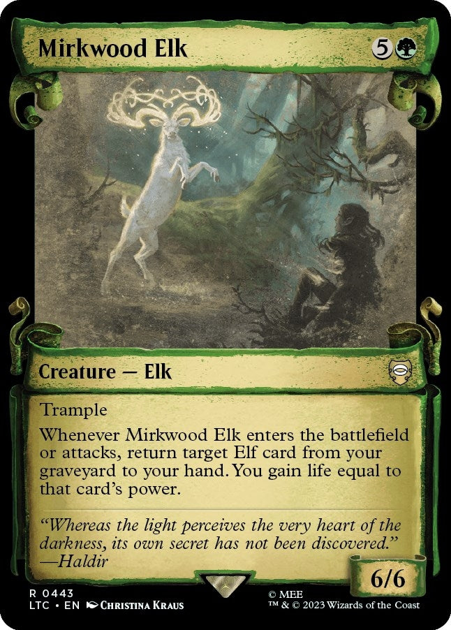 Image for Mirkwood Elk (Showcase Scrolls) (443) [Commander: The Lord of the Rings: Tales of Middle-earth]