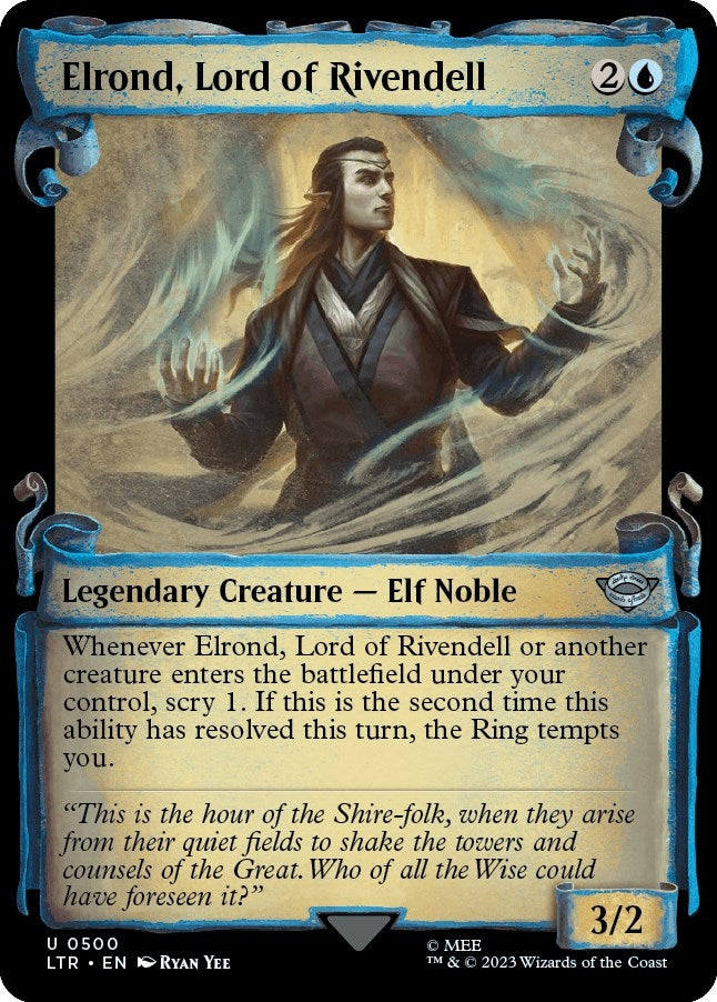 Image for Elrond, Lord of Rivendell (Showcase Scrolls) (500) [Universes Beyond: The Lord of the Rings: Tales of Middle-earth]
