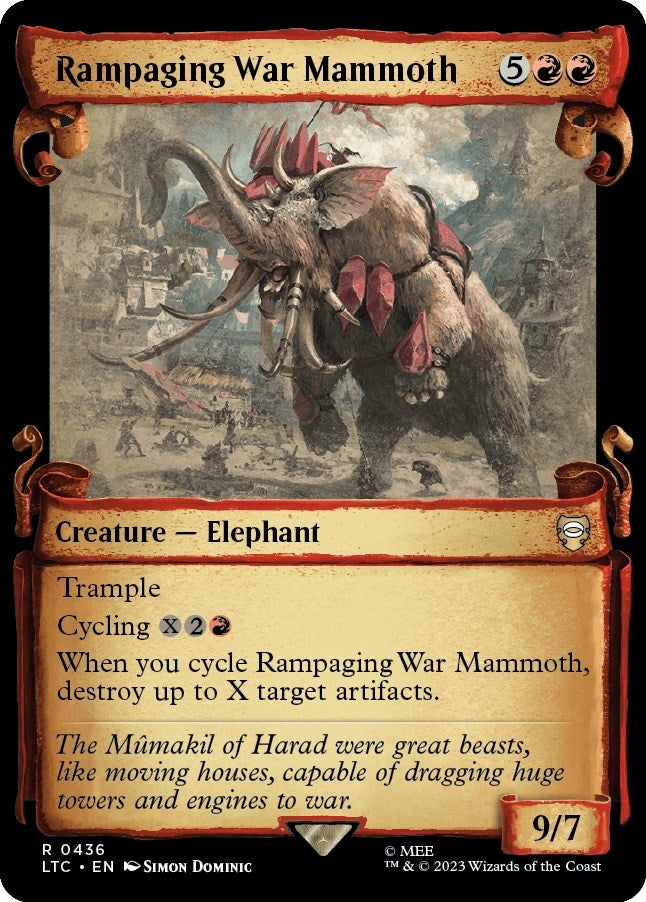 Image for Rampaging War Mammoth (Showcase Scrolls) (436) [Commander: The Lord of the Rings: Tales of Middle-earth]