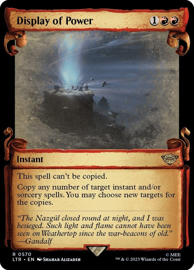 Image for Display of Power (Showcase Scrolls) (570) [Universes Beyond: The Lord of the Rings: Tales of Middle-earth]