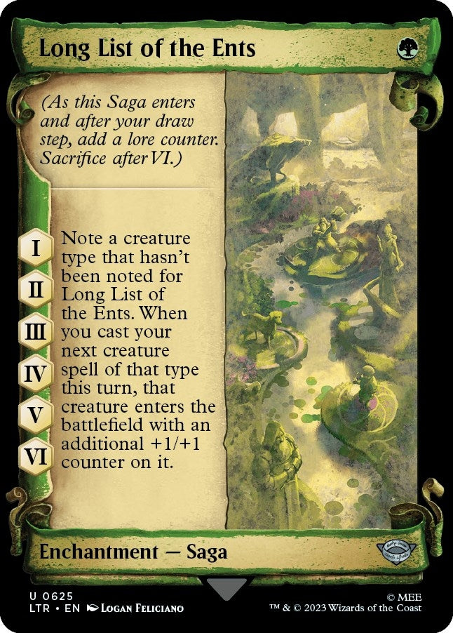 Image for Long List of the Ents (Showcase Scrolls) (625) [Universes Beyond: The Lord of the Rings: Tales of Middle-earth]