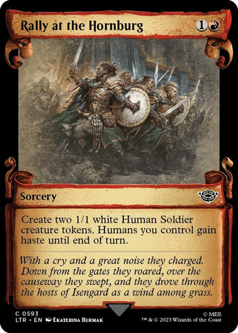 Image for Rally at the Hornburg (Showcase Scrolls) (593) [Universes Beyond: The Lord of the Rings: Tales of Middle-earth]
