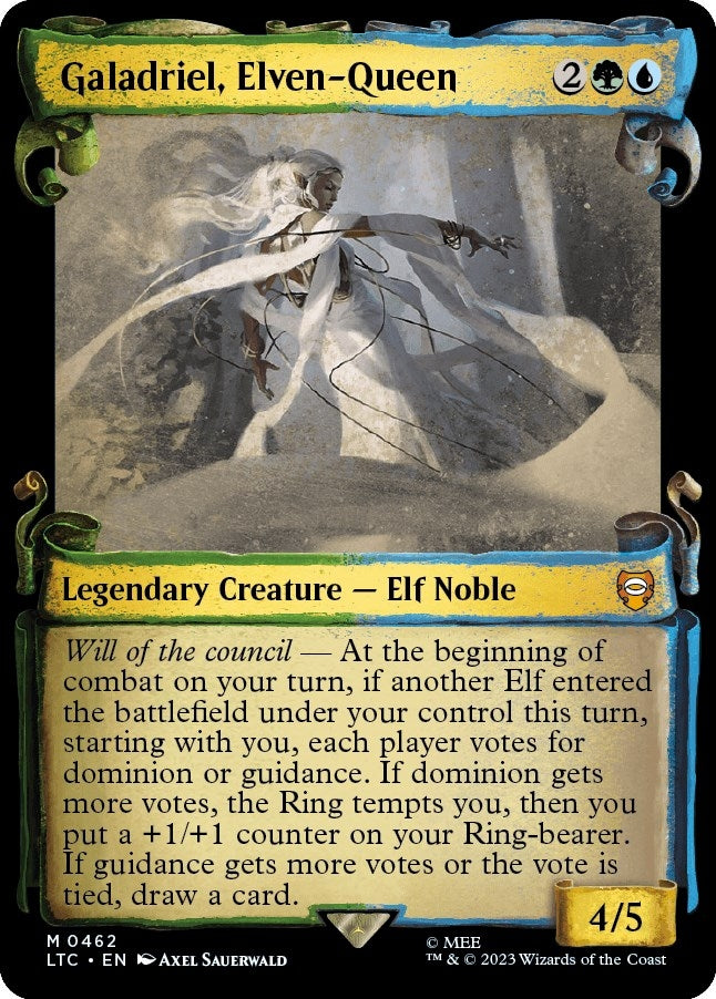 Image for Galadriel, Elven-Queen (Showcase Scrolls) (462) [Commander: The Lord of the Rings: Tales of Middle-earth]