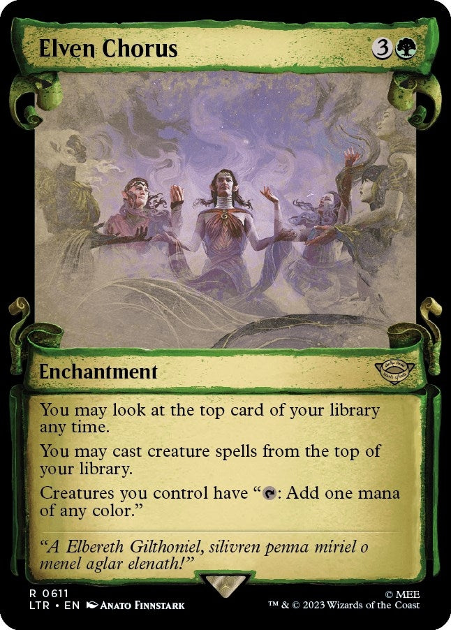 Image for Elven Chorus (Showcase Scrolls) (611) [Universes Beyond: The Lord of the Rings: Tales of Middle-earth]