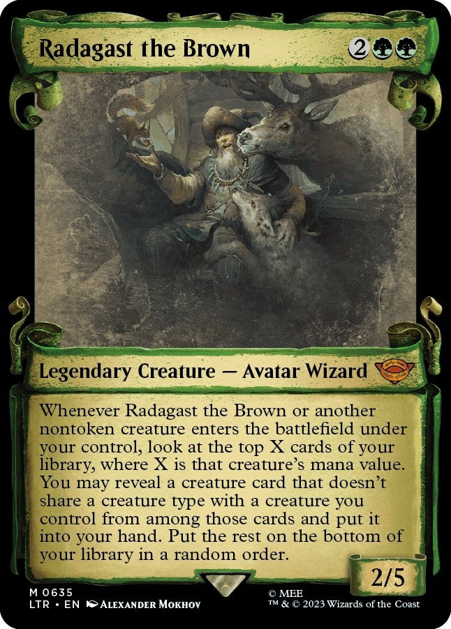 Image for Radagast the Brown (Showcase Scrolls) (635) [Universes Beyond: The Lord of the Rings: Tales of Middle-earth]