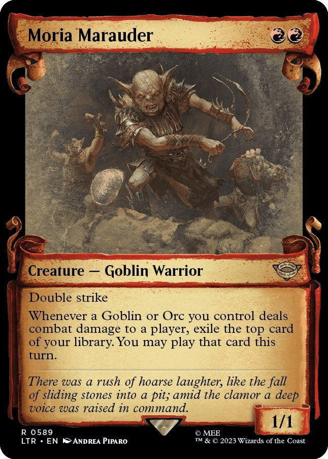 Image for Moria Marauder (Showcase Scrolls) (589) [Universes Beyond: The Lord of the Rings: Tales of Middle-earth]