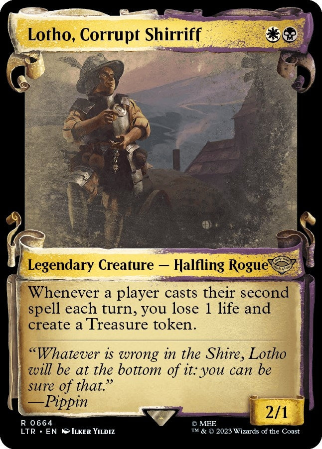 Image for Lotho, Corrupt Shirriff (Showcase Scrolls) (664) [Universes Beyond: The Lord of the Rings: Tales of Middle-earth]