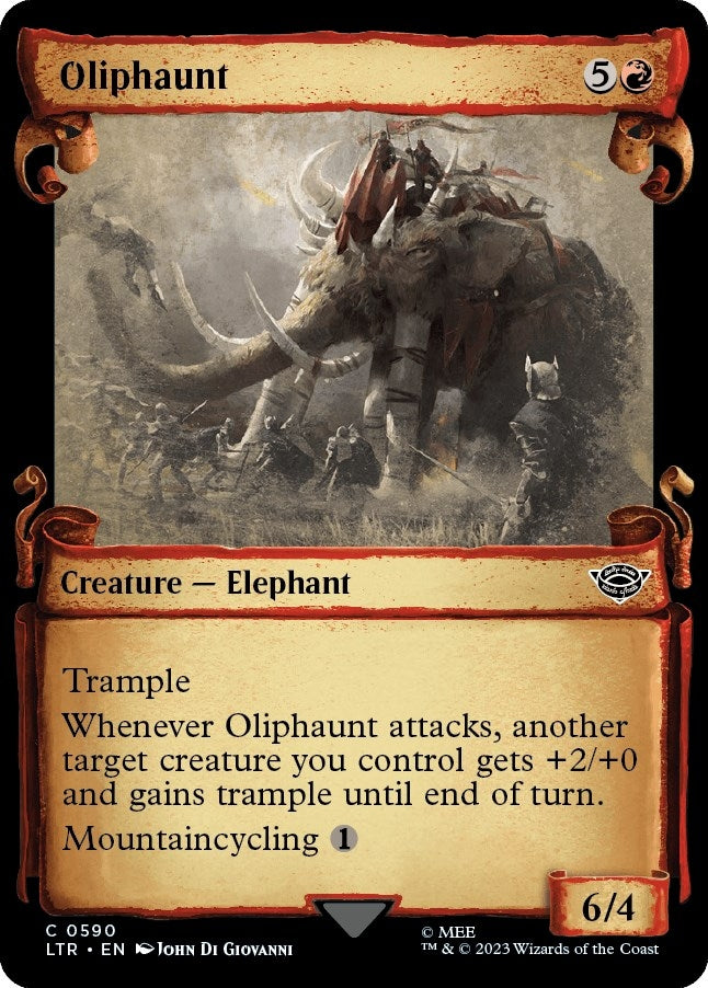Image for Oliphaunt (Showcase Scrolls) (590) [Universes Beyond: The Lord of the Rings: Tales of Middle-earth]