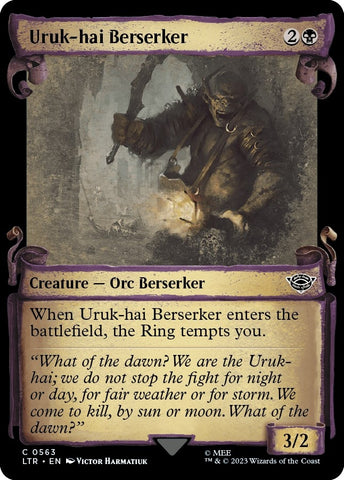 Image for Uruk-hai Berserker (Showcase Scrolls) (563) [Universes Beyond: The Lord of the Rings: Tales of Middle-earth]