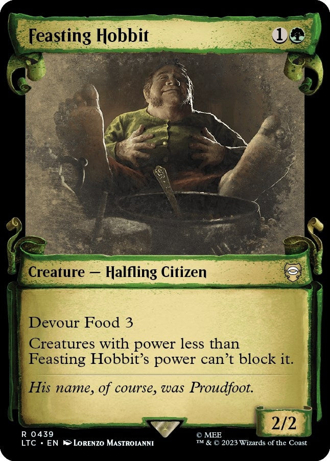 Image for Feasting Hobbit (Showcase Scrolls) (439) [Commander: The Lord of the Rings: Tales of Middle-earth]