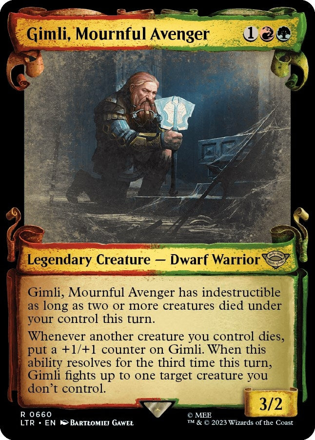 Image for Gimli, Mournful Avenger (Showcase Scrolls) (660) [Universes Beyond: The Lord of the Rings: Tales of Middle-earth]