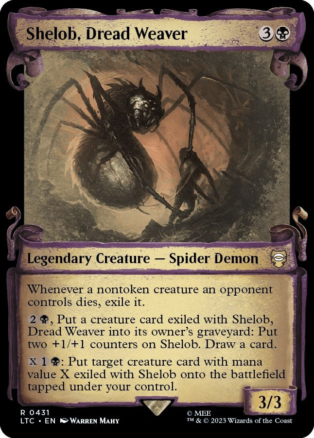 Image for Shelob, Dread Weaver (Showcase Scrolls) (431) [Commander: The Lord of the Rings: Tales of Middle-earth]