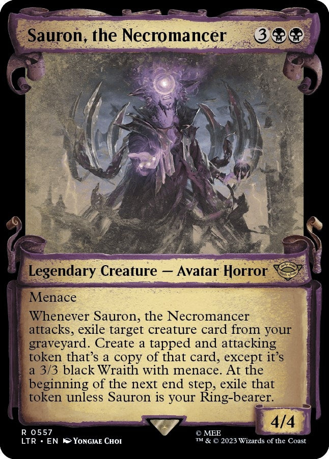 Image for Sauron, the Necromancer (Showcase Scrolls) (557) [Universes Beyond: The Lord of the Rings: Tales of Middle-earth]