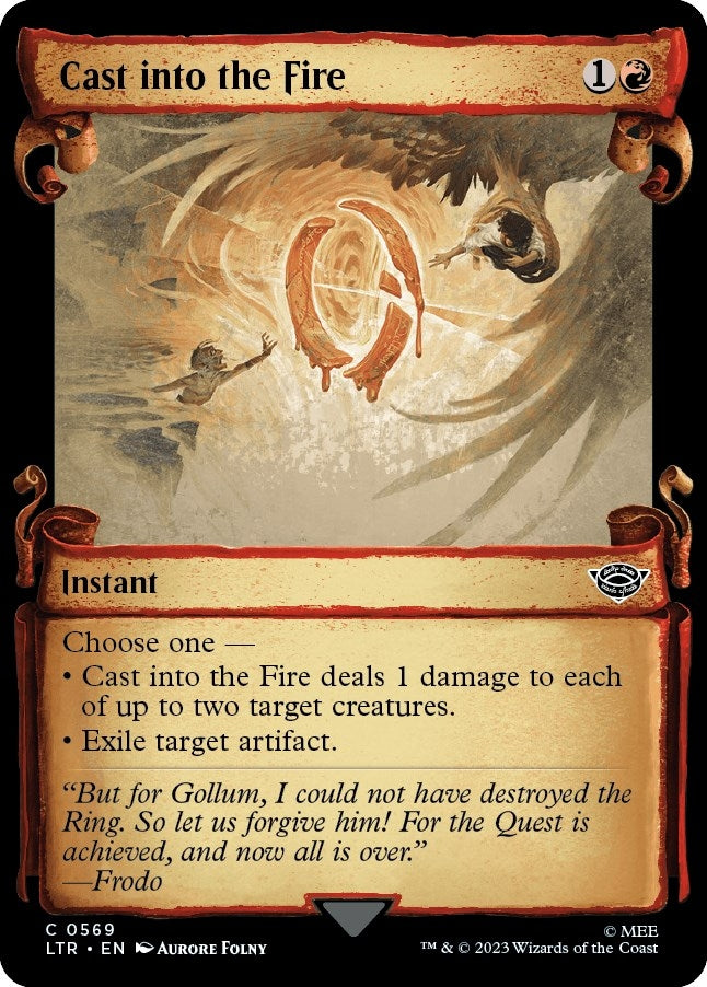 Image for Cast into the Fire (Showcase Scrolls) (569) [Universes Beyond: The Lord of the Rings: Tales of Middle-earth]