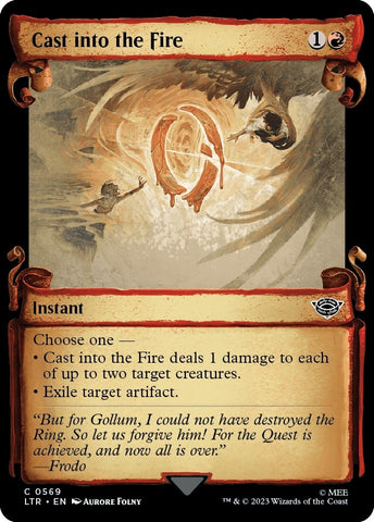 Image for Cast into the Fire (Showcase Scrolls) (569) [Universes Beyond: The Lord of the Rings: Tales of Middle-earth]
