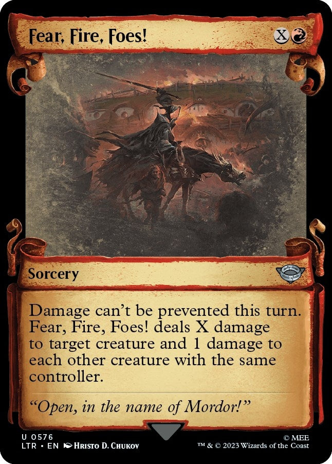 Image for Fear, Fire, Foes! (Showcase Scrolls) (576) [Universes Beyond: The Lord of the Rings: Tales of Middle-earth]